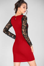 Load image into Gallery viewer, Neck Accessory Red Dress
