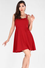 Load image into Gallery viewer, Women&#39;s Strappy Red Dress
