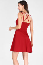 Load image into Gallery viewer, Women&#39;s Strappy Red Dress
