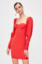 Load image into Gallery viewer, Women&#39;s Red Short Dress
