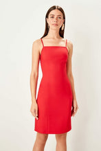 Load image into Gallery viewer, Women&#39;s Strappy Red Dress
