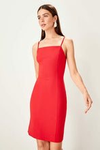 Load image into Gallery viewer, Women&#39;s Strappy Red Dress
