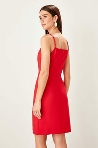 Women's Strappy Red Dress