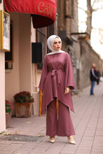 Load image into Gallery viewer, Women&#39;s Dusty Rose Modest Tunic &amp; Pants Set
