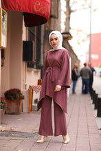 Load image into Gallery viewer, Women&#39;s Dusty Rose Modest Tunic &amp; Pants Set
